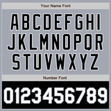 Custom Gray White-Black Bomber Varsity Letterman Two Tone Zipper Jacket