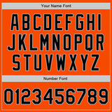 Custom Orange Black-Gray Bomber Varsity Letterman Zipper Jacket