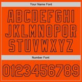 Custom Orange Navy Bomber Varsity Letterman Zipper Jacket