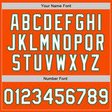 Custom Orange White-Kelly Green Bomber Varsity Letterman Zipper Jacket