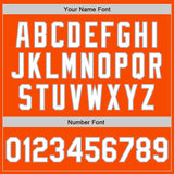 Custom Orange White-Gray Bomber Varsity Letterman Zipper Jacket