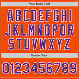 Custom Orange Purple-White Bomber Varsity Letterman Zipper Jacket