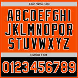 Custom Orange White-Black Bomber Varsity Letterman Two Tone Zipper Jacket