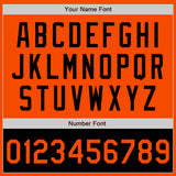 Custom Orange Black Bomber Varsity Letterman Two Tone Zipper Jacket