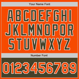 Custom Orange White-Olive Bomber Varsity Letterman Two Tone Zipper Jacket