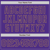 Custom Purple Cream-Old Gold Bomber Full-Snap Varsity Letterman Two Tone Jacket