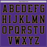 Custom Purple Black-Old Gold Bomber Varsity Letterman Two Tone Zipper Jacket