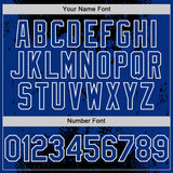 Custom Black Royal-White Splash Art 3D Pattern Design Bomber Full-Snap Varsity Letterman Hoodie Jacket