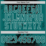 Custom Black Teal-White Splash Art 3D Pattern Design Bomber Full-Snap Varsity Letterman Hoodie Jacket