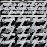 Custom Black Gray-White Zigzag Shape 3D Pattern Design Bomber Full-Snap Varsity Letterman Hoodie Jacket