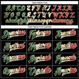 Custom Black Vintage Mexican Flag-Cream Bomber Full-Snap Varsity Faux Leather Letterman Jacket