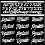 Custom Black White-Black Bomber Full-Snap Varsity Faux Leather Letterman Jacket