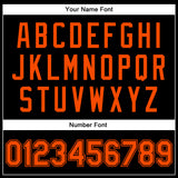 Custom Black Orange-Black Bomber Full-Snap Varsity Faux Leather Letterman Jacket