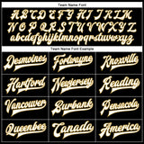 Custom Black White-Old Gold Bomber Full-Snap Varsity Faux Leather Letterman Jacket