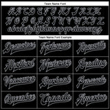 Custom Black Black-Gray Bomber Full-Snap Varsity Faux Leather Letterman Jacket