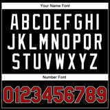 Custom Black Red-White Bomber Full-Snap Varsity Faux Leather Letterman Jacket