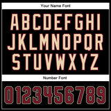 Custom Black Crimson-City Cream Bomber Full-Snap Varsity Faux Leather Letterman Jacket