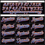 Custom Black Royal-Orange Bomber Full-Snap Varsity Faux Leather Letterman Jacket