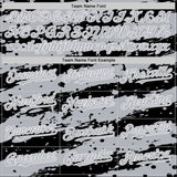 Custom Black Gray-White Splash 3D Pattern Design Bomber Full-Snap Varsity Letterman Hoodie Jacket