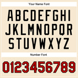 Custom Cream Red-Black Bomber Full-Snap Varsity Faux Leather Letterman Jacket