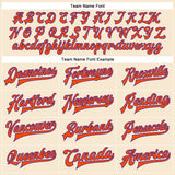 Custom Cream Orange-Purple Bomber Full-Snap Varsity Faux Leather Letterman Jacket