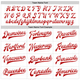 Custom White Red Bomber Full-Snap Varsity Faux Leather Letterman Jacket