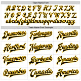 Custom White Black-Gold Bomber Full-Snap Varsity Faux Leather Letterman Jacket