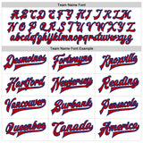 Custom White Red-Royal Bomber Full-Snap Varsity Faux Leather Letterman Jacket