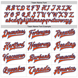 Custom White Orange-Royal Bomber Full-Snap Varsity Faux Leather Letterman Jacket