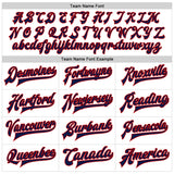 Custom White Navy-Red Bomber Full-Snap Varsity Faux Leather Letterman Jacket