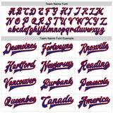 Custom White Royal-Red Bomber Full-Snap Varsity Faux Leather Letterman Jacket