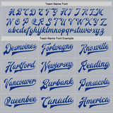 Custom Gray Royal-Red Bomber Full-Snap Varsity Faux Leather Letterman Jacket