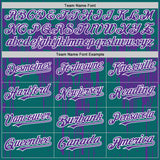 Custom Teal Purple-White Dripping Splatter 3D Pattern Design Bomber Full-Snap Varsity Letterman Hoodie Jacket
