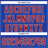 Custom Thunder Blue Red-White Curve Lines 3D Pattern Design Bomber Full-Snap Varsity Letterman Hoodie Jacket