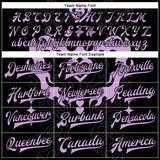 Custom Black Light Purple-Cream Gothic Y2K 3D Pattern Design Bomber Full-Snap Varsity Letterman Jacket