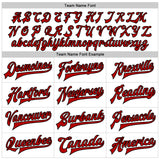 Custom White Red-Black Gothic Skull 3D Pattern Design Bomber Full-Snap Varsity Letterman Jacket