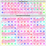 Custom White Pink Gothic Gradient Crosses 3D Pattern Design Bomber Full-Snap Varsity Letterman Jacket