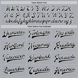 Custom Gray Black-White Gothic Crosses 3D Pattern Design Bomber Full-Snap Varsity Letterman Jacket