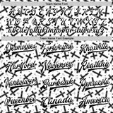 Custom White Black Gothic Crosses 3D Pattern Design Bomber Full-Snap Varsity Letterman Jacket