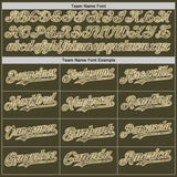 Custom Olive-Cream Digital Camo Two Tone Bomber Full-Snap Varsity Letterman Hoodie Jacket