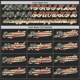 Custom Black Vintage USA Flag-Cream Digital Camo Two Tone Bomber Full-Snap Varsity Letterman Hoodie Jacket