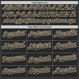 Custom Black-Cream Digital Camo Two Tone Bomber Full-Snap Varsity Letterman Hoodie Jacket
