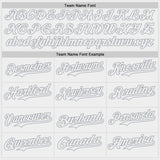 Custom White-Gray Digital Camo Two Tone Bomber Full-Snap Varsity Letterman Hoodie Jacket