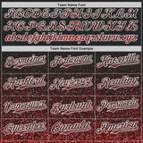 Custom Black Red-White Abstract Colorful Glittering Dot 3D Pattern Bomber Full-Snap Varsity Letterman Hoodie Jacket