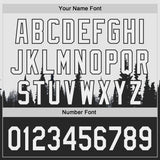 Custom White-Black Forest And Animal Wolf 3D Pattern Bomber Full-Snap Varsity Letterman Hoodie Jacket