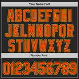 Custom Black Orange-Gold Lion Halftone Dot Bomber Full-Snap Varsity Letterman Hoodie Jacket