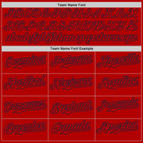 Custom Red Navy-White Fire Flame Bomber Full-Snap Varsity Letterman Hoodie Jacket