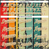 Custom Black Old Gold-White Arizona City Silhouette Bomber Full-Snap Varsity Letterman Jacket