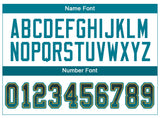 Custom Black Teal-Old Gold Drift Fashion Football Jersey