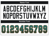 Custom Teal Black-Old Gold Drift Fashion Football Jersey